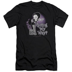 Betty Boop My Way Men's Ultra-Soft 30/1 Cotton Slim Short-Sleeve T-Shirt