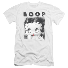 Betty Boop Not Fade Away Men's Ultra-Soft 30/1 Cotton Slim Short-Sleeve T-Shirt