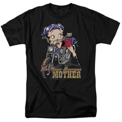 Betty Boop Not Your Average Mother Men's 18/1 Cotton Short-Sleeve T-Shirt