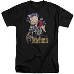 Betty Boop Not Your Average Mother Men's 18/1 Tall Cotton Short-Sleeve T-Shirt