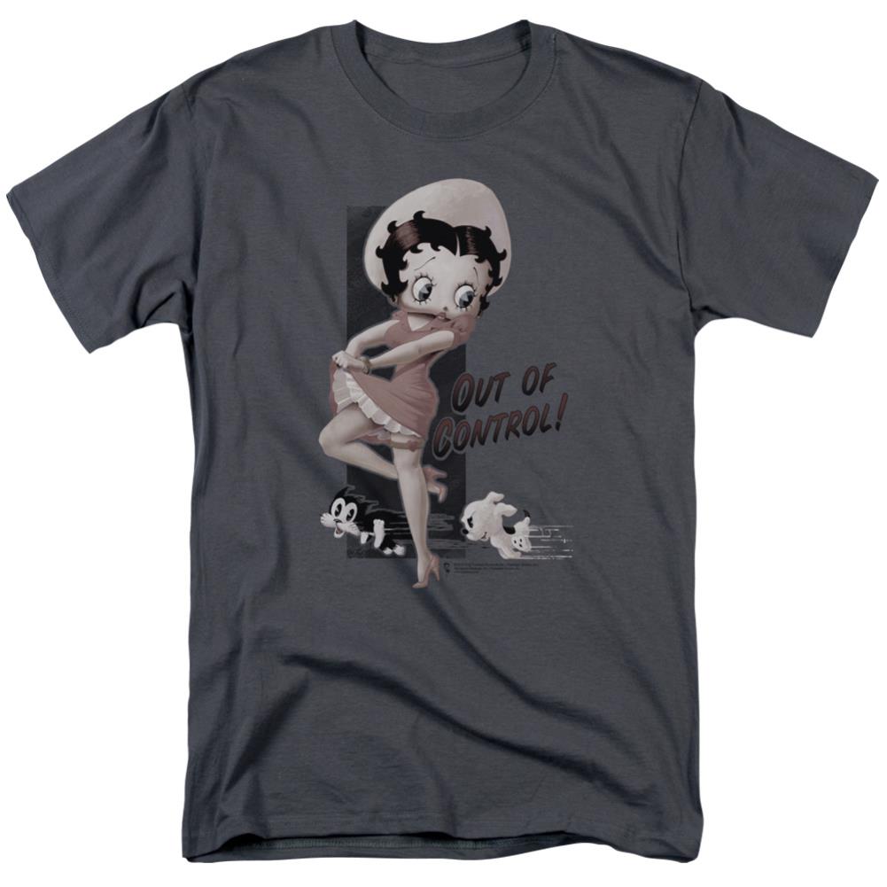Betty Boop Out Of Control Men's 18/1 Cotton Short-Sleeve T-Shirt