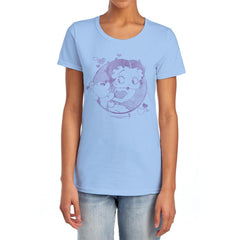Betty Boop Perfect Kiss Women's 18/1 Cotton Short-Sleeve T-Shirt