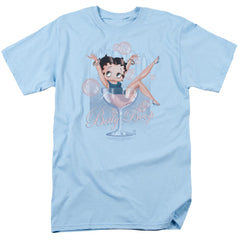 Betty Boop Pink Champagne Men's 18/1 Cotton Short-Sleeve T-Shirt
