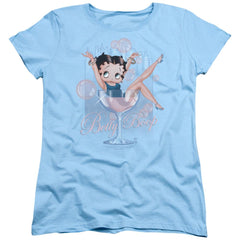 Betty Boop Pink Champagne Women's 18/1 Cotton Short-Sleeve T-Shirt
