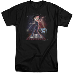 Betty Boop Pop Star Men's 18/1 Tall Cotton Short-Sleeve T-Shirt