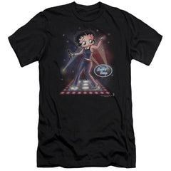 Betty Boop Pop Star Men's Ultra-Soft 30/1 Cotton Slim Short-Sleeve T-Shirt
