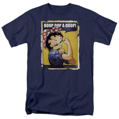 Betty Boop Power Men's 18/1 Cotton Short-Sleeve T-Shirt