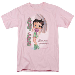 Betty Boop Rain Rain Go Away Men's 18/1 Cotton Short-Sleeve T-Shirt
