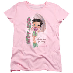 Betty Boop Rain Rain Go Away Women's 18/1 Cotton Short-Sleeve T-Shirt
