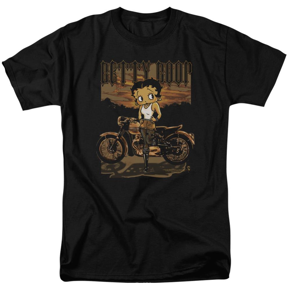 Betty Boop Rebel Rider Men's 18/1 Cotton Short-Sleeve T-Shirt