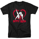 Betty Boop Scrolling Hearts Men's 18/1 Cotton Short-Sleeve T-Shirt