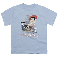 Betty Boop So Many Shoes Youth 18/1 100% Cotton Short-Sleeve T-Shirt