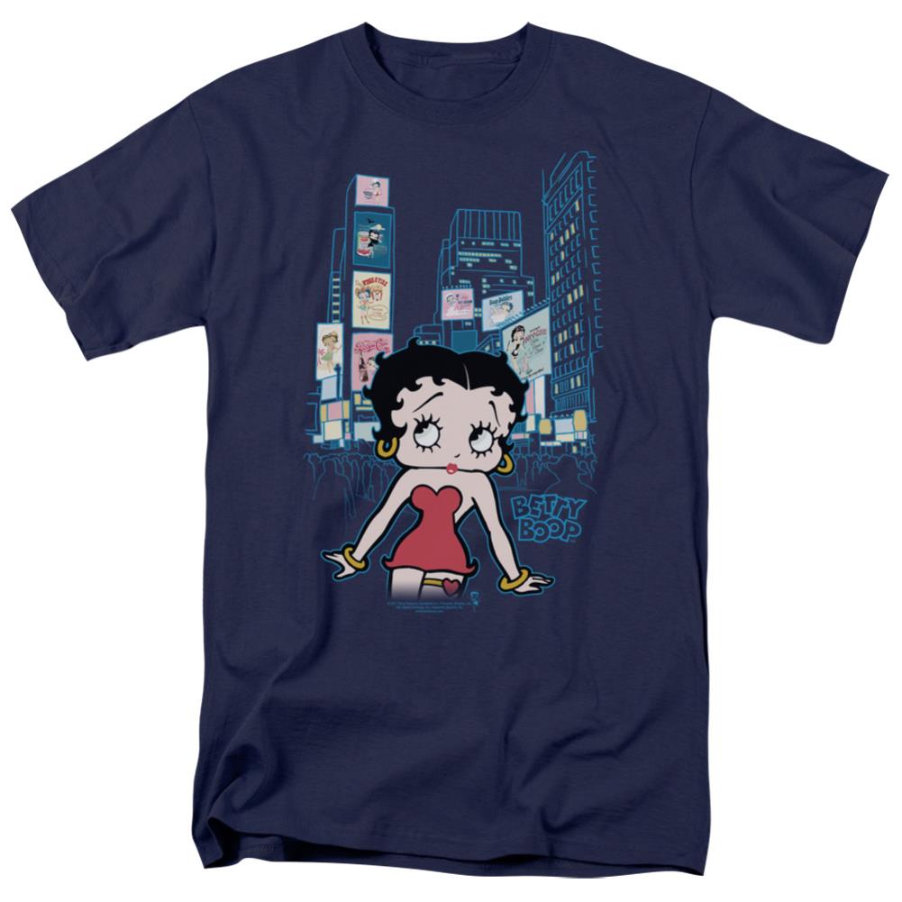 Betty Boop Square Men's 18/1 Cotton Short-Sleeve T-Shirt