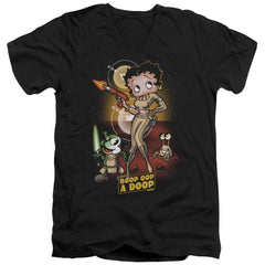 Betty Boop Star Princess Men's 30/1 Cotton Slim V-Neck T-Shirt