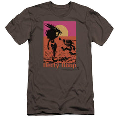 Betty Boop Summer Men's Ultra-Soft 30/1 Cotton Slim Short-Sleeve T-Shirt