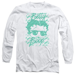 Betty Boop Summer Shades Men's 18/1 Cotton Long-Sleeve T-Shirt