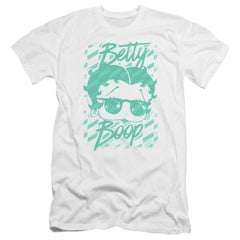 Betty Boop Summer Shades Men's Ultra-Soft 30/1 Cotton Slim Short-Sleeve T-Shirt