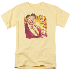 Betty Boop Sunset Surf Men's 18/1 Cotton Short-Sleeve T-Shirt