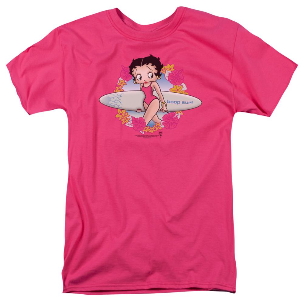 Betty Boop Surf Men's 18/1 Cotton Short-Sleeve T-Shirt