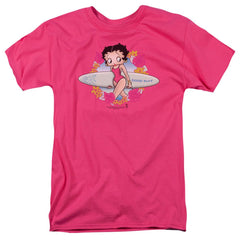 Betty Boop Surf Men's 18/1 Cotton Short-Sleeve T-Shirt