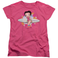 Betty Boop Surf Women's 18/1 Cotton Short-Sleeve T-Shirt