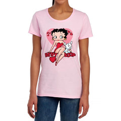 Betty Boop Sweetheart Women's 18/1 Cotton Short-Sleeve T-Shirt