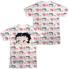 Betty Boop Symbol Sub (Front/Back Print) Men's Regular Fit Polyester Short-Sleeve T-Shirt