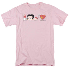 Betty Boop Symbols Men's 18/1 Cotton Short-Sleeve T-Shirt