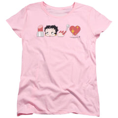 Betty Boop Symbols Women's 18/1 Cotton Short-Sleeve T-Shirt