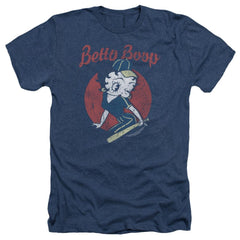 Betty Boop Team Boop Men's 30/1 Heather 60 40 Poly Short-Sleeve T-Shirt