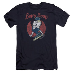 Betty Boop Team Boop Men's Ultra-Soft 30/1 Cotton Slim Short-Sleeve T-Shirt