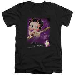 Betty Boop Unforgettable Men's 30/1 Cotton Slim V-Neck T-Shirt