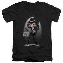 Betty Boop Vegas Baby Men's 30/1 Cotton Slim V-Neck T-Shirt