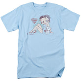 Betty Boop Vintage Pin Pup Men's 18/1 Cotton Short-Sleeve T-Shirt