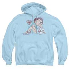 Betty Boop Vintage Pin Pup Men's Pull-Over 75 25 Poly Hoodie