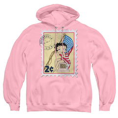 Betty Boop Vintage Stamp Men's Pull-Over 75 25 Poly Hoodie