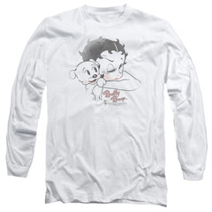 Betty Boop Vintage Wink Men's 18/1 Cotton Long-Sleeve T-Shirt