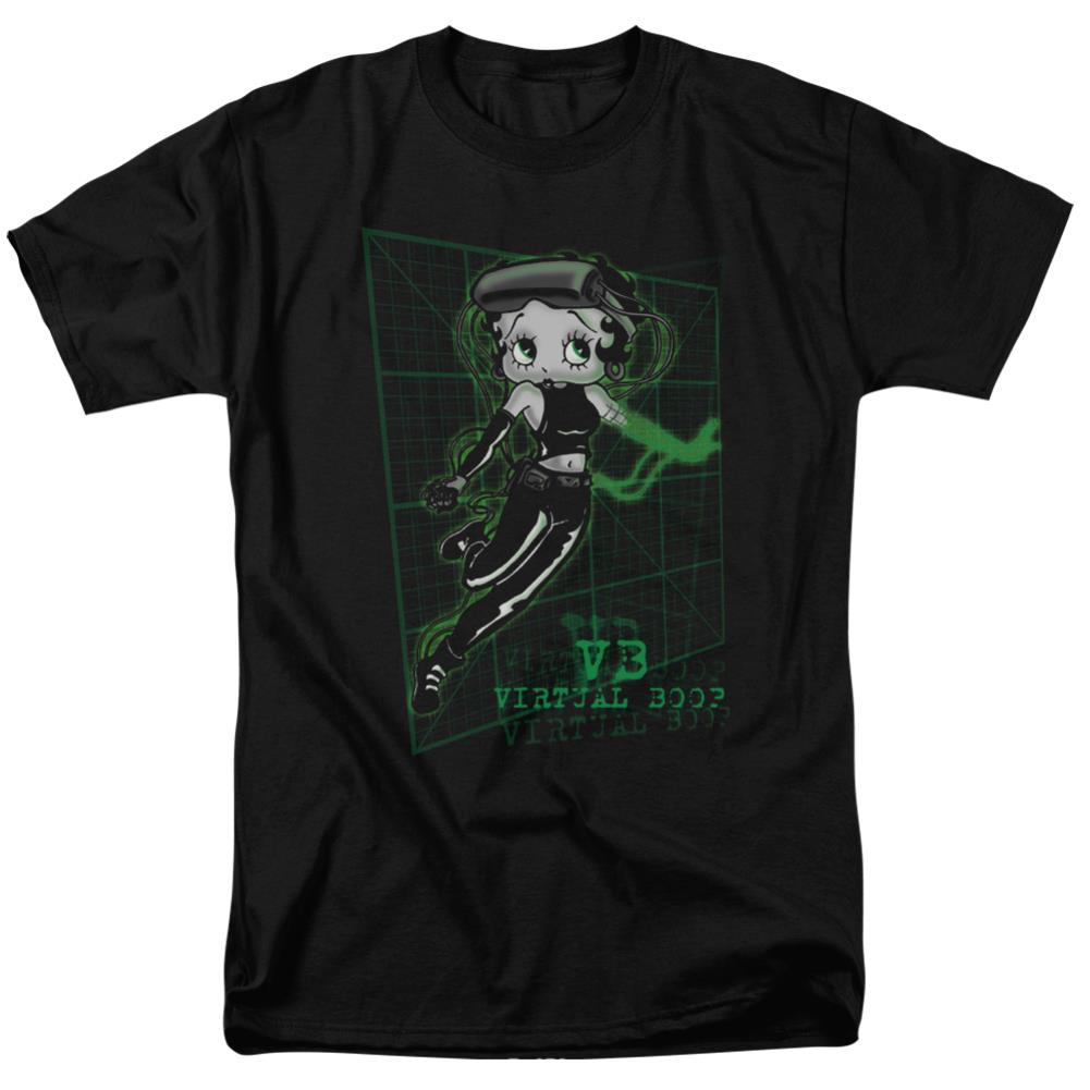 Betty Boop Virtual Boop Men's 18/1 Cotton Short-Sleeve T-Shirt