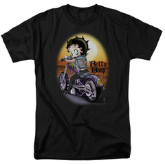Betty Boop Wild Biker Men's 18/1 Cotton Short-Sleeve T-Shirt