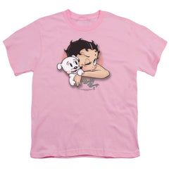 Betty Boop Wink Wink Youth 18/1 100% Cotton Short-Sleeve T-Shirt
