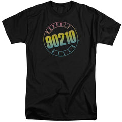 Beverly Hills 90210 Color Blend Logo Men's 18/1 Tall Cotton Short-Sleeve T-Shirt