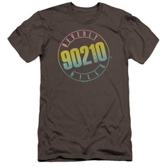 Beverly Hills 90210 Color Blend Logo Men's Ultra-Soft 30/1 Cotton Slim Short-Sleeve T-Shirt