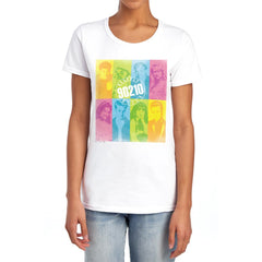 Beverly Hills 90210 Color Block Of Friends Women's 18/1 Cotton Short-Sleeve T-Shirt