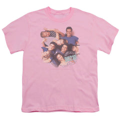 Beverly Hills 90210 Gang In Logo Youth 18/1 100% Cotton Short-Sleeve T-Shirt