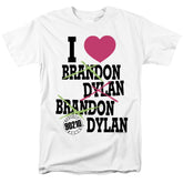 Beverly Hills 90210 I Heart 90210 Men's 18/1 Cotton Short-Sleeve T-Shirt