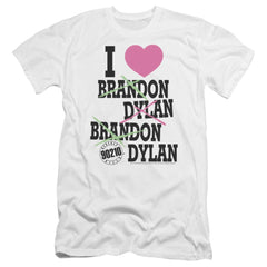 Beverly Hills 90210 I Heart 90210 Men's Ultra-Soft 30/1 Cotton Slim Short-Sleeve T-Shirt