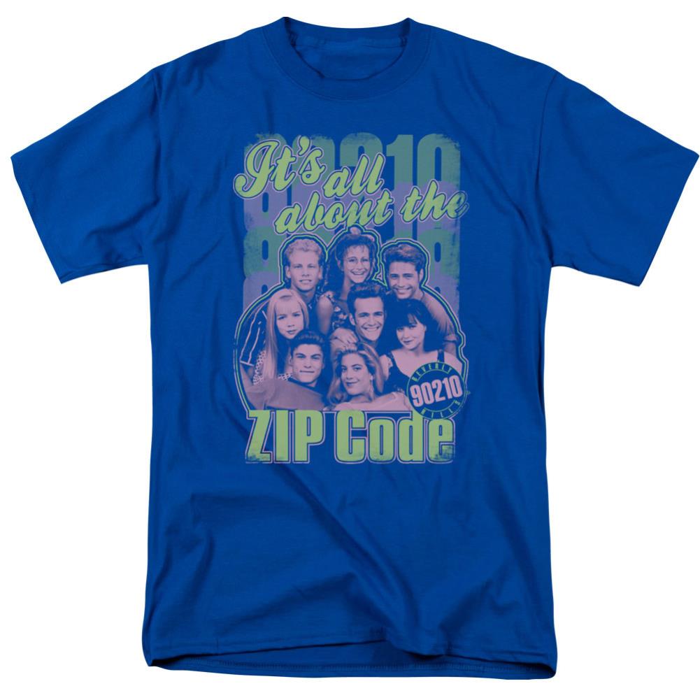 Beverly Hills 90210 Zip Code Men's 18/1 Cotton Short-Sleeve T-Shirt
