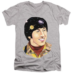Big Bang Theory Howard Space Men's 30/1 Cotton Slim V-Neck T-Shirt