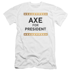 Billions Axe For President Men's Ultra-Soft 30/1 Cotton Slim Short-Sleeve T-Shirt