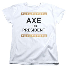 Billions Axe For President Women's 18/1 Cotton Short-Sleeve T-Shirt